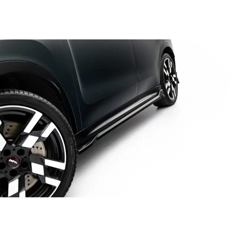 RAJOUTS DES BAS DE CAISSE MINI COUNTRYMAN JCW U25 - MAXTONDESIGN - FINITION NOIR BRILLANT Pas Cher