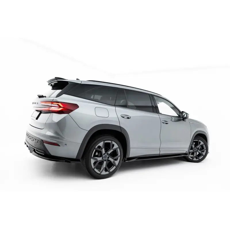 RAJOUTS DES BAS DE CAISSE SKODA KODIAQ SPORTLINE MK2 - MAXTONDESIGN - FINITION NOIR BRILLANT Produit De Marque
