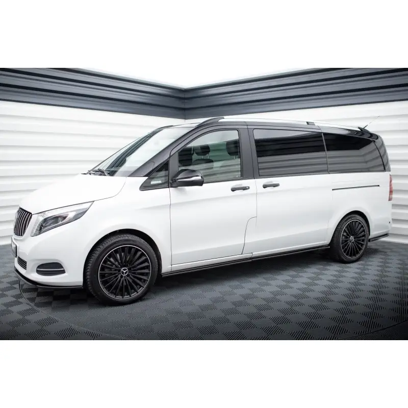 Dernière Chance RAJOUTS DES BAS DE CAISSE MERCEDES-BENZ VITO EXTRA LONG W447 - MAXTONDESIGN - FINITION NOIR BRILLANT