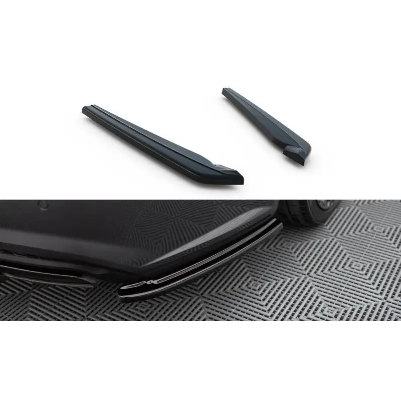 Livraison Express LAME DU PARE CHOCS ARRIERE AUDI S6 - A6 S-LINE C7 FL AVANT - MAXTON DESIGN - FINITION NOIR BRILLANT
