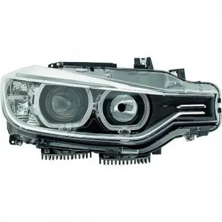 Promotion Saisonnière SET DE DEUX PHARES AVANT LOOK XENON ORIGINE BMW SERIE 3 F30/F31 (11-15) - HALOGENE H7/H7 - FOND NOIR