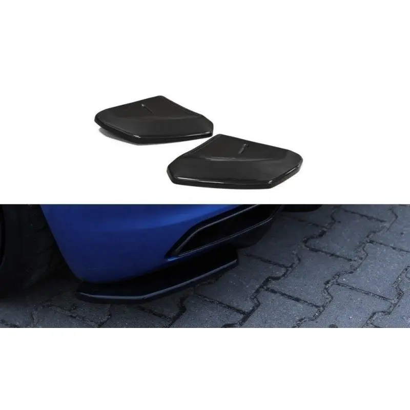 LAME DU PARE CHOCS ARRIERE AUDI R8 II - MAXTON DESIGN - FINITION NOIR BRILLANT Authentique