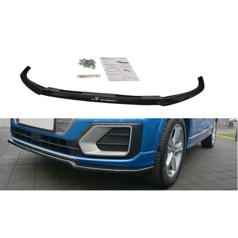 LAME DU PARE-CHOCS AVANT V.1 AUDI Q2 MK1 - MAXTON DESIGN - FINITION NOIR BRILLANT Acheter Direct