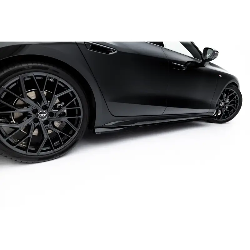RAJOUTS DES BAS DE CAISSE V.1 AUDI A6 S-LINE C9 - MAXTONDESIGN - FINITION NOIR BRILLANT Prix Réduit