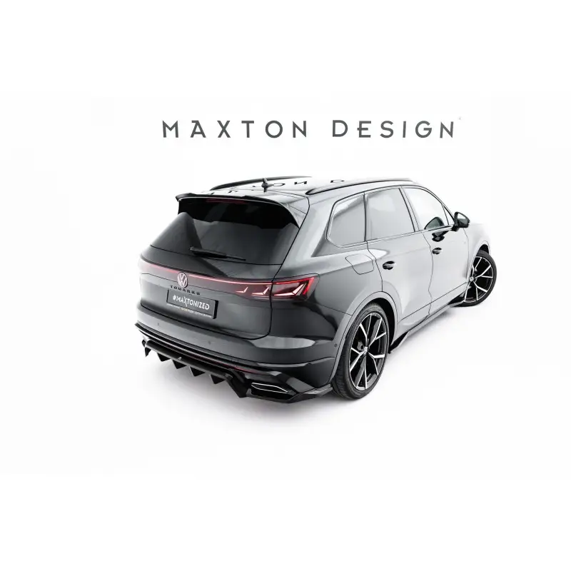Dernier Modèle SPOILER CAP VOLKSWAGEN TOUAREG R-LINE MK3 FACELIFT - MAXTONDESIGN - FINITION NOIR BRILLANT