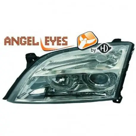 Seulement Aujourd’hui SET DE DEUX PHARES AVANT ANGEL EYES OPEL SIGNUM (03-05) & OPEL VECTRA (02-05) - H7/H7 - FOND CHROME
