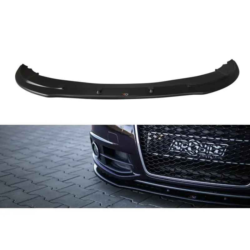 Commander Maintenant LAME DU PARE-CHOCS AVANT - SPLITTER AUDI A6 S-LINE C6 FL- MAXTON DESIGN - FINITION NOIR BRILLANT