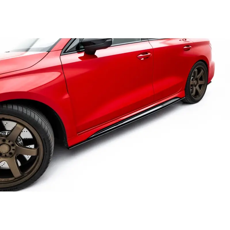 Vente Directe STREET PRO RAJOUTS DES BAS DE CAISSE AUDI RS3 SEDAN 8Y FACELIFT - MAXTONDESIGN - FINITION NOIR