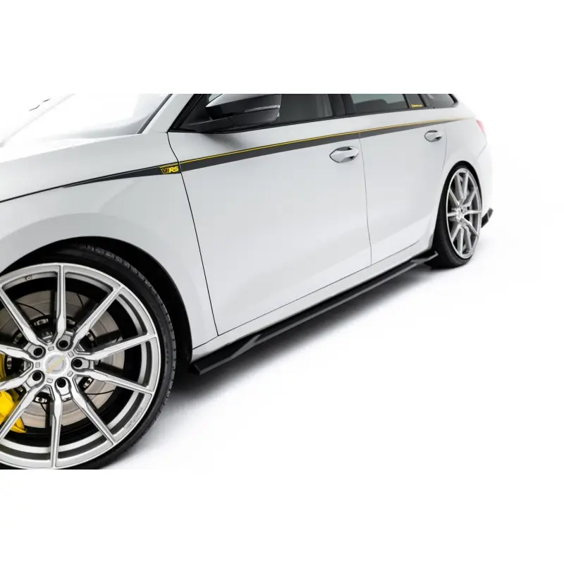Super Prix RAJOUTS DES BAS DE CAISSE V.1 SKODA OCTAVIA RS LIFTBACK / COMBI MK4- MAXTONDESIGN - FINITION NOIR BRILLANT