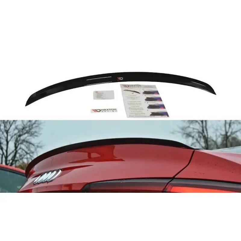 SPOILER CAP AUDI A5 S-LINE F5 COUPE - MAXTON DESIGN - FINITION NOIR BRILLANT Offre Spéciale
