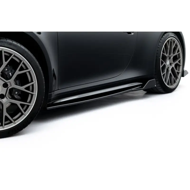 RAJOUTS DES BAS DE CAISSE V.2 PORSCHE 911 CARRERA SPORT DESIGN 992 - MAXTONDESIGN - FINITION NOIR BRILLANT Meilleure Vente