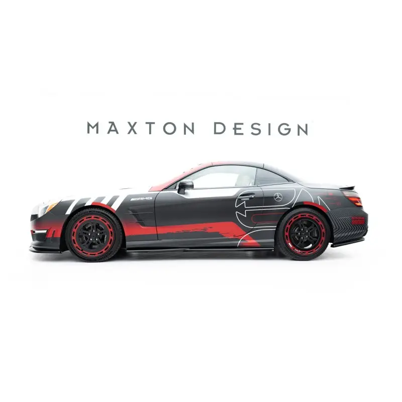 Acheter En Ligne SET DES DIFFEUSEUR DES BAS DE CAISSE MERCEDES-BENZ SL 63 AMG R231 - MAXTONDESIGN - FINITION NOIR BRILLANT
