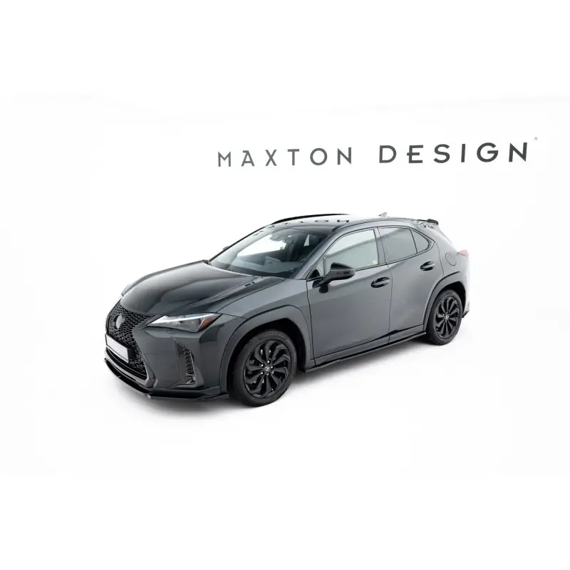 Top Vente RAJOUTS DES BAS DE CAISSE LEXUS UX F-SPORT MK1 - MAXTONDESIGN - FINITION NOIR BRILLANT