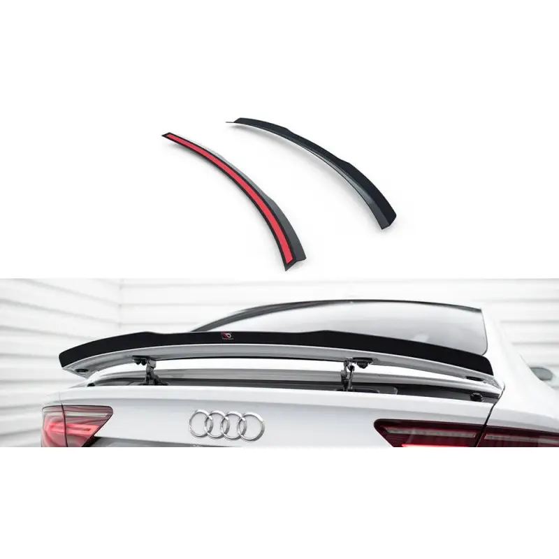 Marque SPOILER CAP AUDI S7 - A7 S-LINE C7 - C7 FL - MAXTON DESIGN - FINITION NOIR BRILLANT