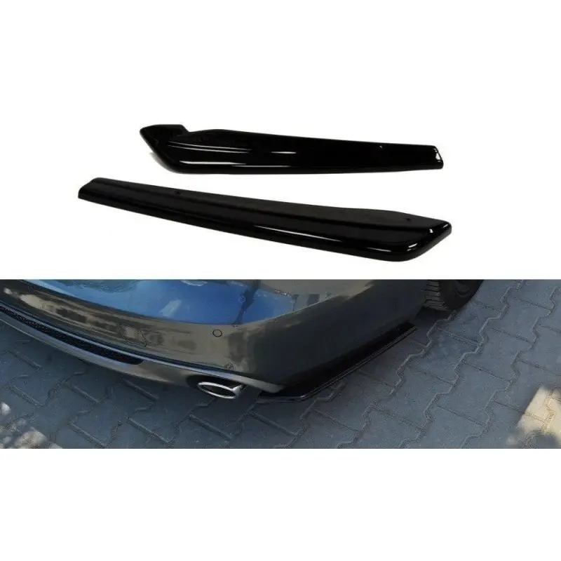 LAME DU PARE CHOCS ARRIERE AUDI A6 C7 S-LINE AVANT - MAXTON DESIGN - FINITION NOIR BRILLANT Acheter Direct