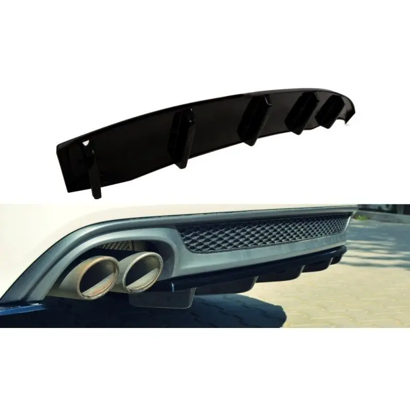 Commande En Gros CENTRAL ARRIÈRE SPLITTER AUDI A6 C7 S-LINE AVANT - MAXTON DESIGN - FINITION NOIR BRILLANT