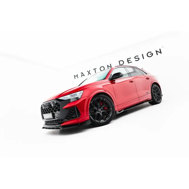 SET DES DIFFEUSEUR DES BAS DE CAISSE AUDI RSQ8 MK1 FACELIFT - MAXTONDESIGN - FINITION NOIR BRILLANT Haute Qualité