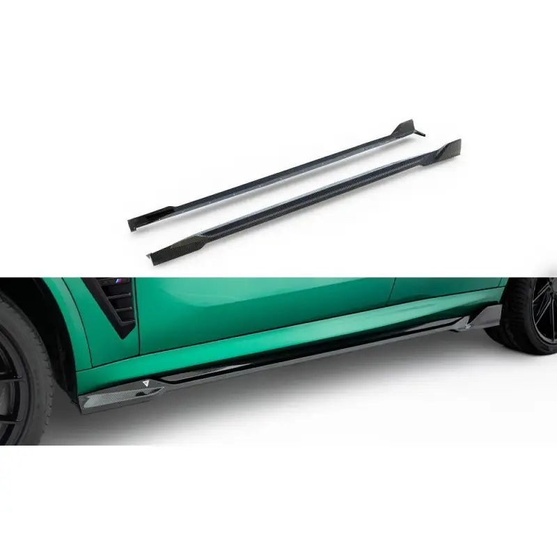 FIBRE DE CARBONE DES BAS DE CAISSE BMW X5 M F95 FACELIFT - MAXTONDESIGN - CARBON VERITABLE Prix Promo