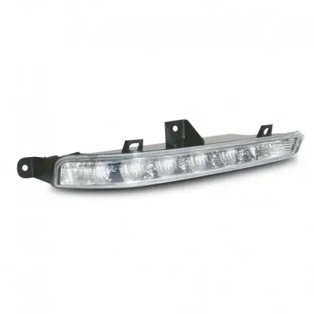 Feux diurnes à LED, Mercedes W221 classe S, 06-11, conviennent uniquement au pare-chocs réf. 221807103JRS, chrome, 5 LED/côté Remise