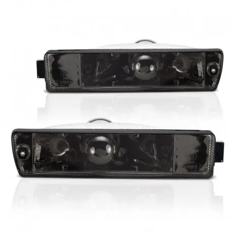 Promotion Saisonnière Clignotants, VW Jetta/ Golf 2 GL/GTI 08/89-, avec feux de position, face lisse teintée noir