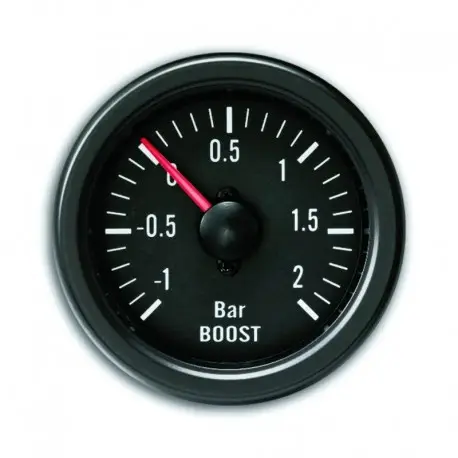 Prix Réduit Manomètre YoungTimer, pression de turbo, boost, noir Ø52mm
