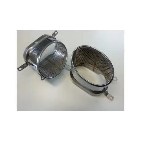Promotion Saisonnière 2 EMBOUTS D'ECHAPPEMENT CHROME RS6 AUDI A6 4G C7 (11-17) BERLINE - BREAK (AVANT) + A7 4G (10-14) SPORTBACK - OVAL LOOK RS6/