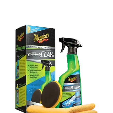 KIT HYBRID CERAMIC SYNTHETIC CLAYMEGUIAR'S (HYBRID CERAMIC QUIK DETAILER 768M + 1 GOMME SYNTHÉTIQUE) - G200200 Seulement Aujourd’hui