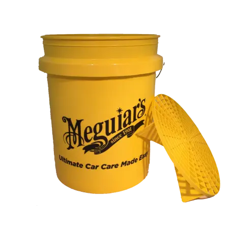 Affaire À Saisir PACK SEAU MEGUIARS + GRILLE - BUCKET MEGUIAR'S JAUNE - G408