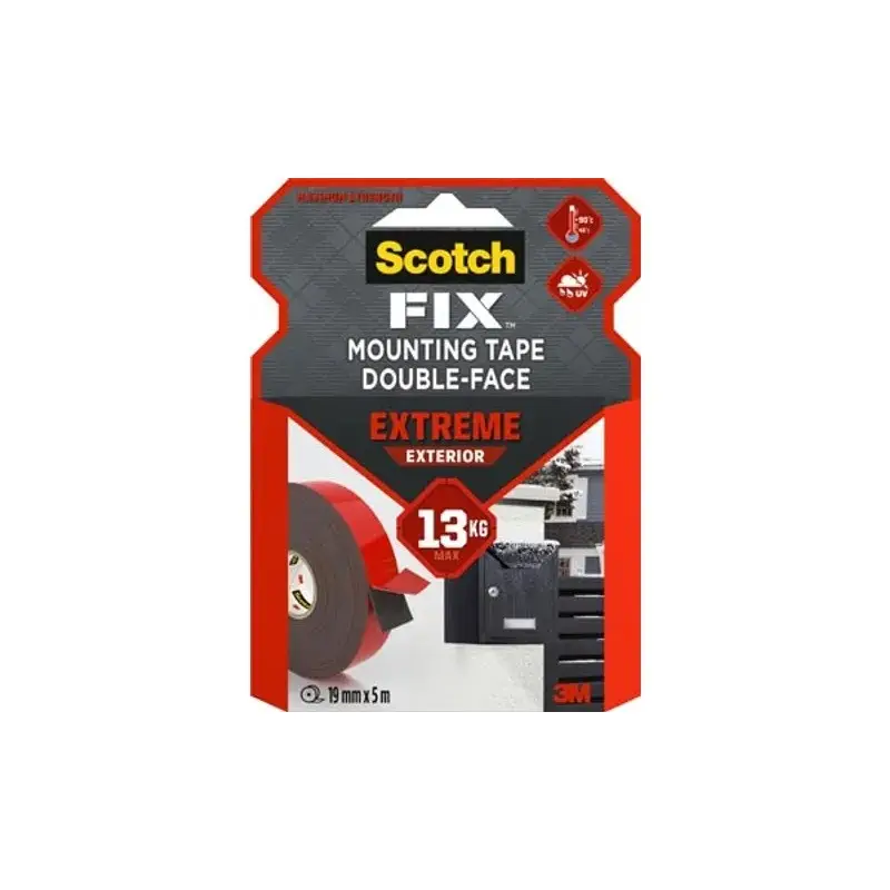 ROULEAU DE SCOTCH 3M - DOUBLE FACE 3M - 19MM X 5M - LARGEUR:19MM - LONGUEUR: 5M Promotion Saisonnière