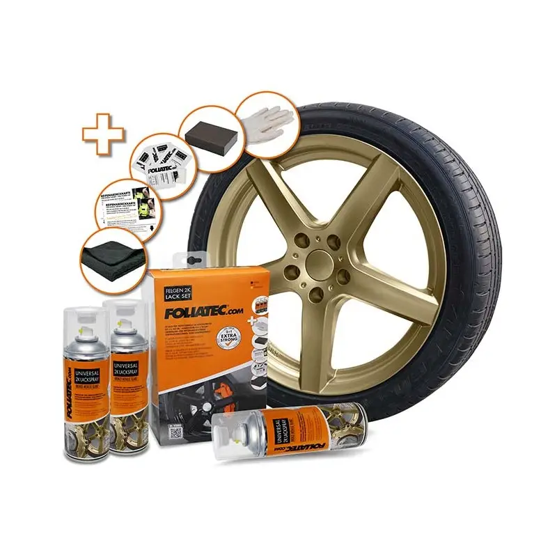 Promotion KIT DE PEINTURE FOLIATEC POUR JANTES - BRONZE METALLIQUE BRILLANT