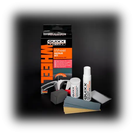 Commander Maintenant KIT DE RÉPARATION DE JANTES NOIRES BRILLANTES - QUIXX