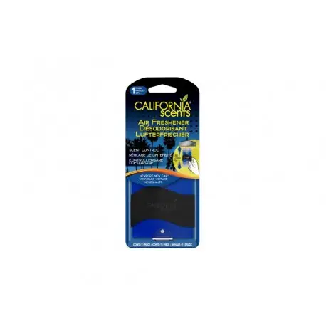 Pas Cher DESODORISANT AUTO EN PAPIER - CALIFORNIA SCENTS - REGLABLE EN INTENSITE - NEW CAR SCENT