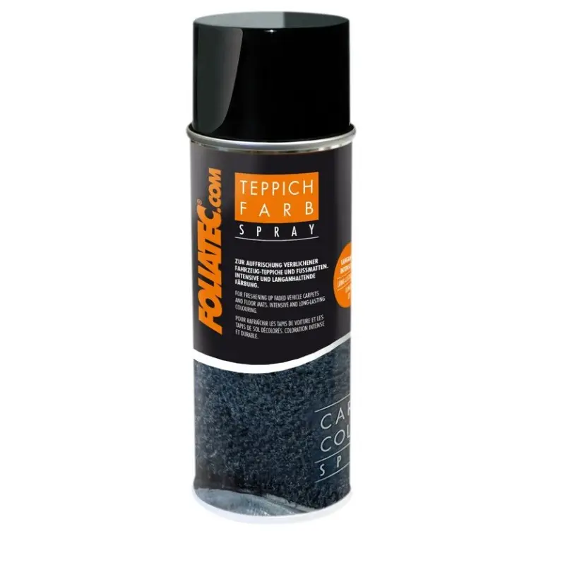 Jusqu’à Épuisement Des Stocks SPRAY COLORANT NOIR POUR TAPIS INTERIEUR DE VOITURE - FOLIATEC - 400ml