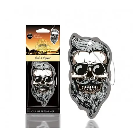 DESODORISANT AUTO - AROMA - MUERTOS OUD&PEPPER SKULL - CAR AIR FRESHENER Prix Bas
