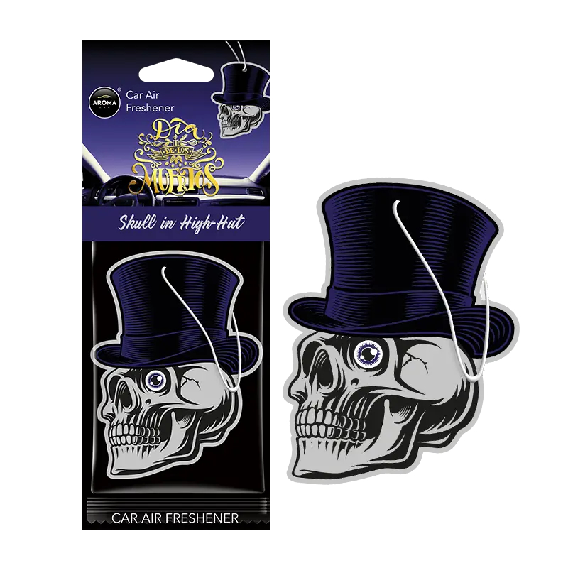Offre Exclusive DESODORISANT AUTO - AROMA - MUERTOS SKULL IN HIGH HAT - CAR AIR FRESHENER
