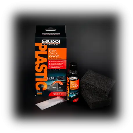 KIT DE PEINTURE NOIR POUR PLASTIQUE - QUIXX Acheter Direct