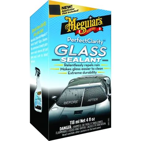 PROTECTION VITRES ANTI-PLUIE MEGUIAR'S PERFECT CLARITY GLASS SEALANT- 118ML - G8504 Retour Gratuit