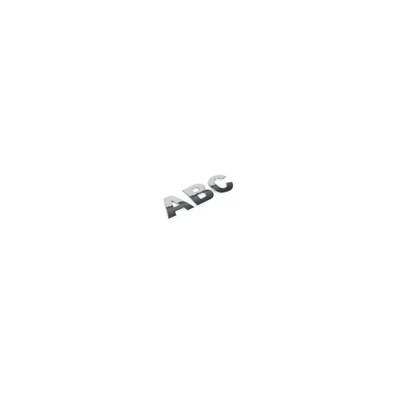 1 Lettre ou chiffre 3D chromée 28 mm Offre Limitée