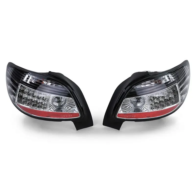 Feux Arrière Noir LED pour Peugeot 206 00-08 Remise