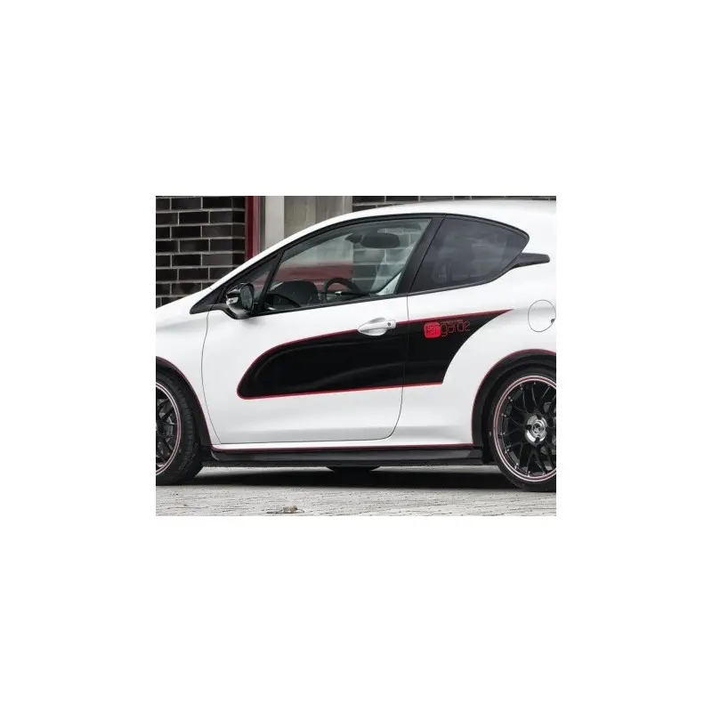 Acheter En Ligne Jupes latérales look carbone pour Peugeot 208
