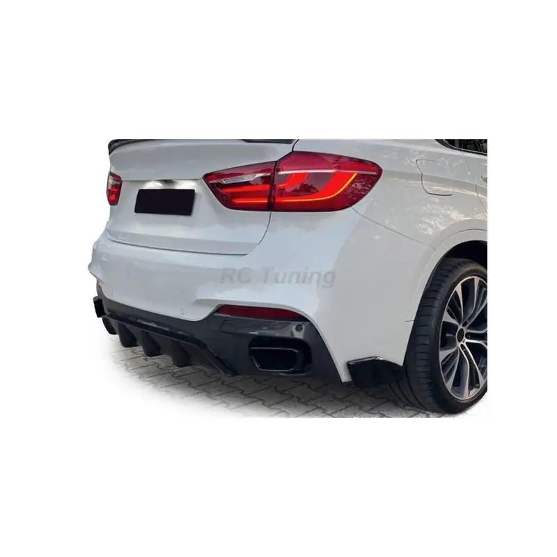 Nouvel Arrivage Diffuseur noir brillant pour BMW X6 F16 14-19