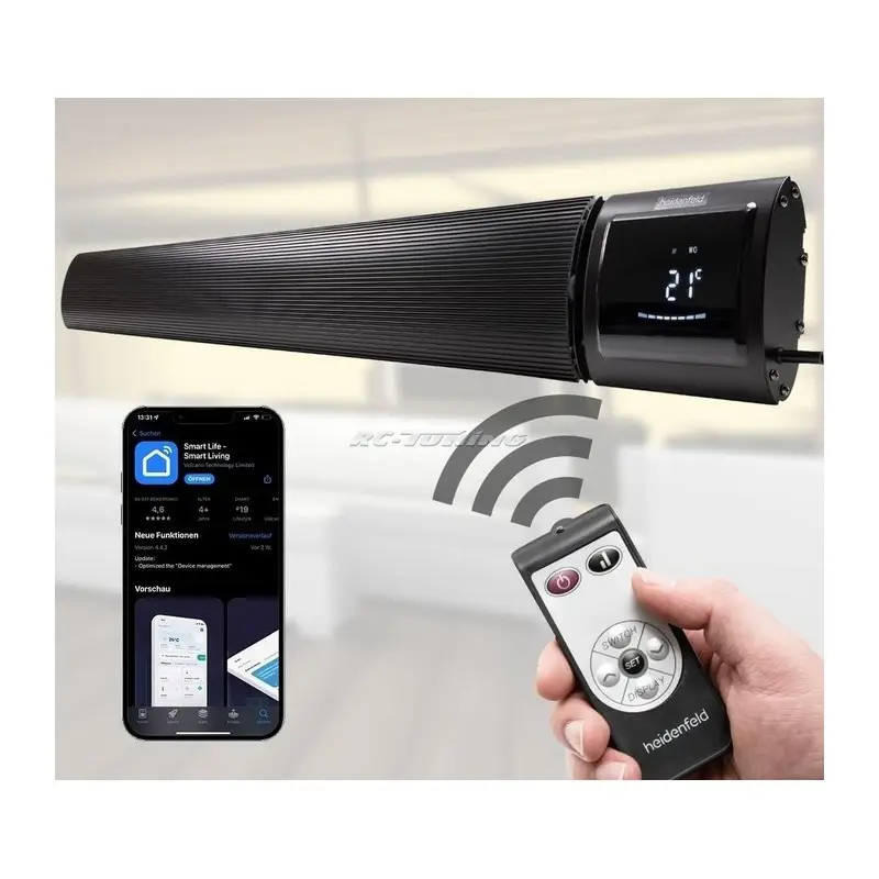 Vente Directe Chauffage infrarouge Heidenfeld Inferno DH700 3200 Watts