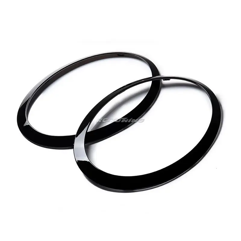 Anneaux de phares noir brillant pour Mini Cooper F55 / F56 / F57 2014–2018 Meilleur Choix