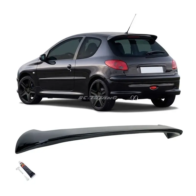 Commander Vite Aileron noir brillant pour peugeot 206