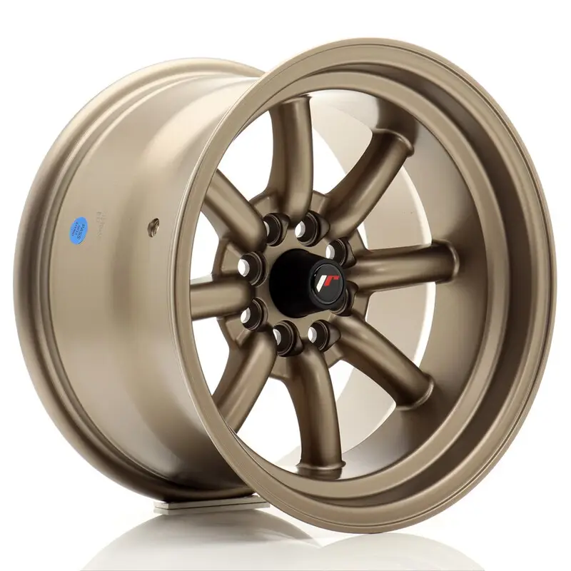 Japan Racing JR-19 15x9" 4x100/108 ET-13, Bronze Commande En Gros