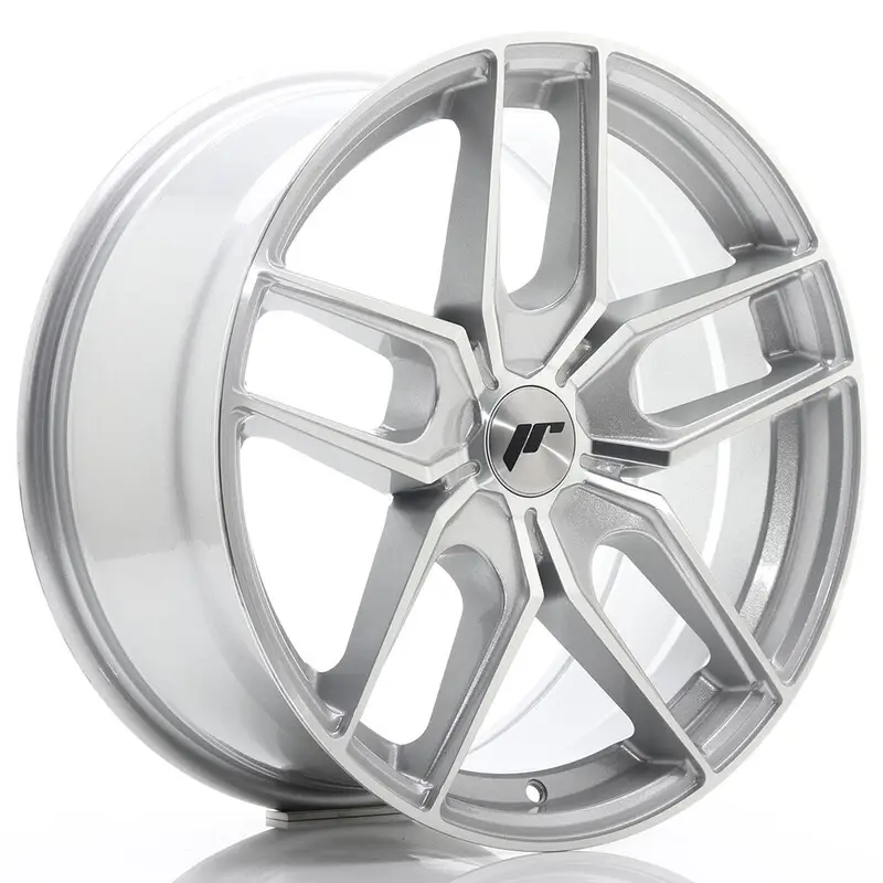 Japan Racing JR-25 18x8.5" (5 trous - sur mesure) ET20-40, Gris Argenté / Poli Pas Cher