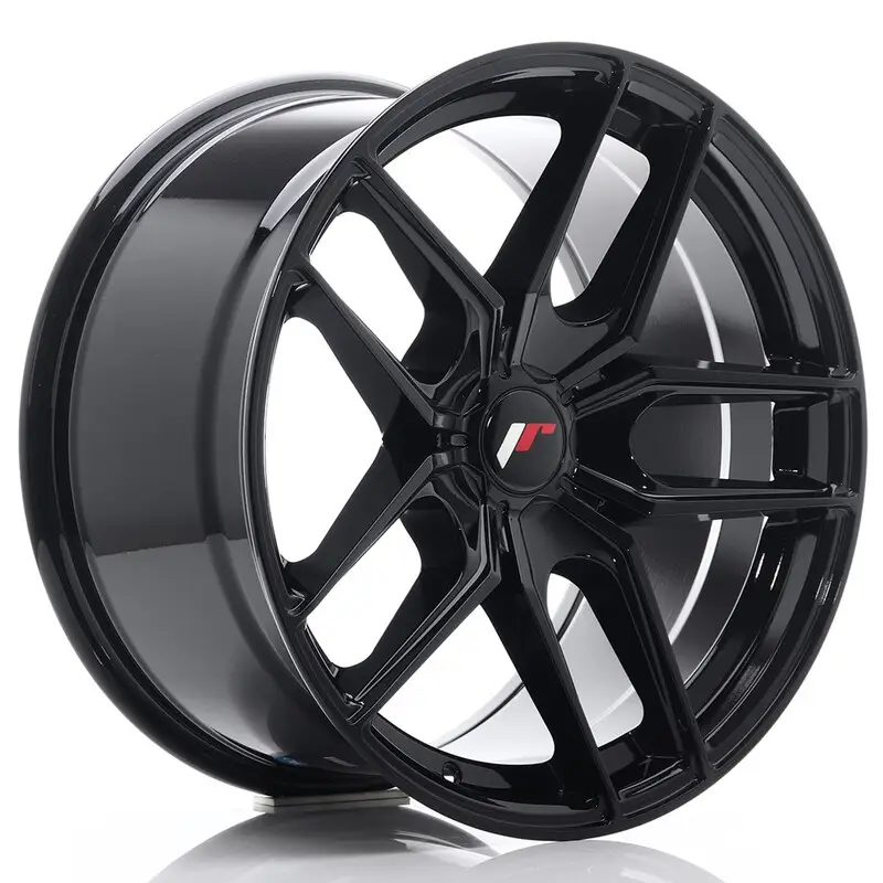 Japan Racing JR-25 Extreme Concave 18x9.5" (5 trous - sur mesure) ET20-40, Noir / Brillant Nouvelle Collection
