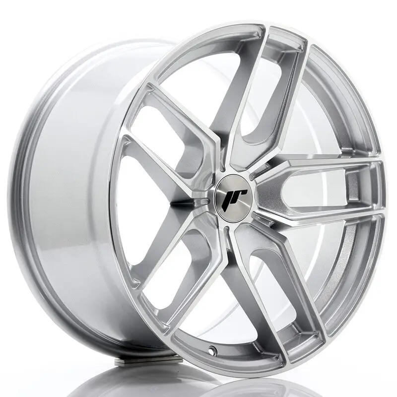 Achat Immédiat Japan Racing JR-25 Extreme Concave 18x9.5" (5 trous - sur mesure) ET20-40, Gris Argenté / Poli