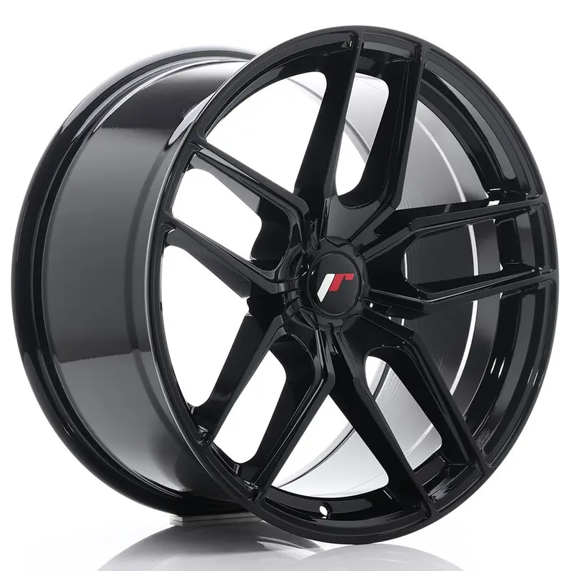 Certifié Japan Racing JR-25 Extreme Concave 19x9.5" (5 trous - sur mesure) ET20-40, Noir / Brillant