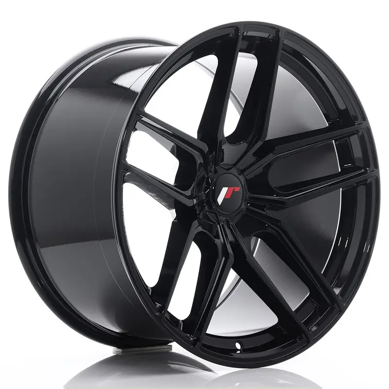 Japan Racing JR-25 20x11" (5 trous - sur mesure) ET20-40, Noir / Brillant Promotion